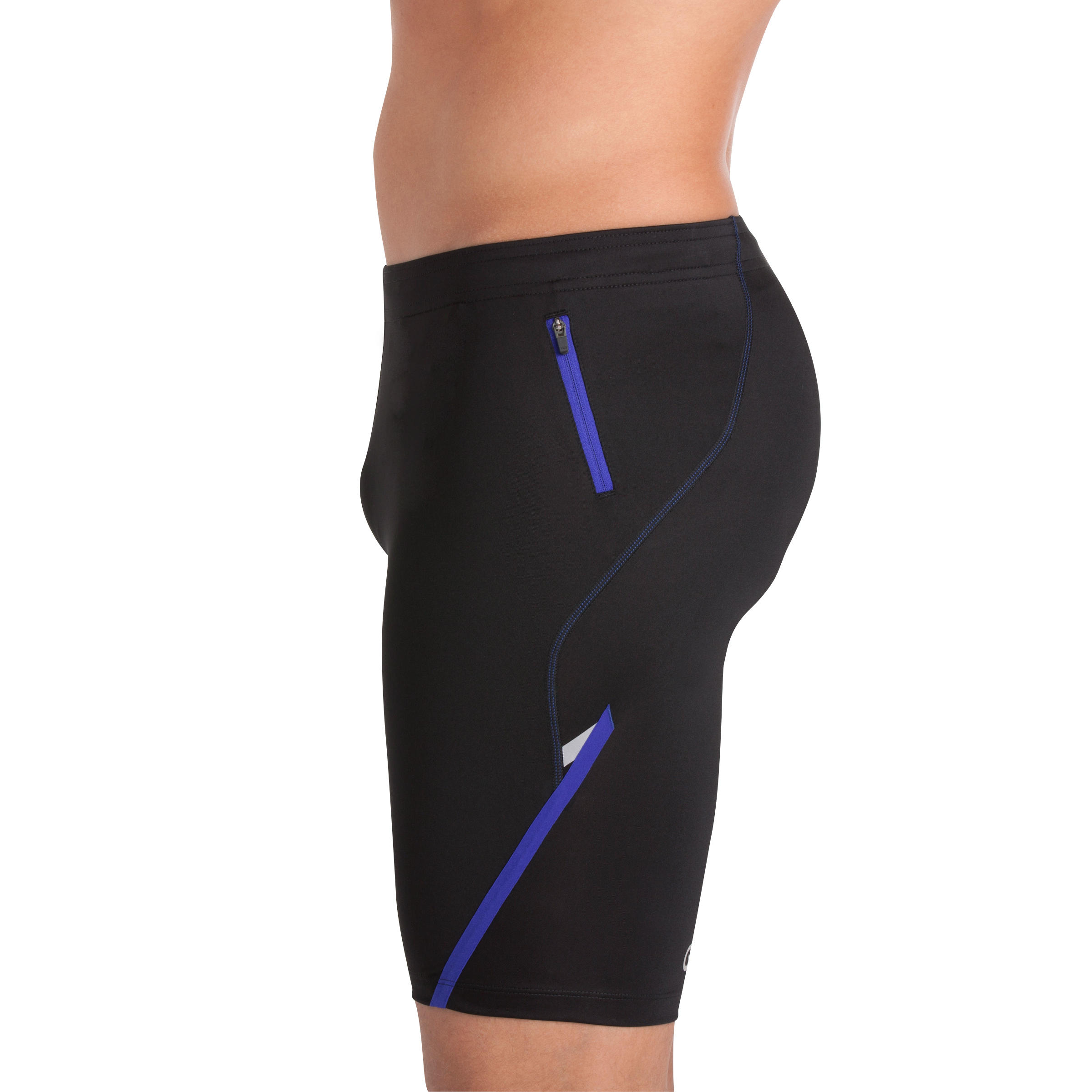 Kiprun Men's Tight Running Shorts - black blue 4/14