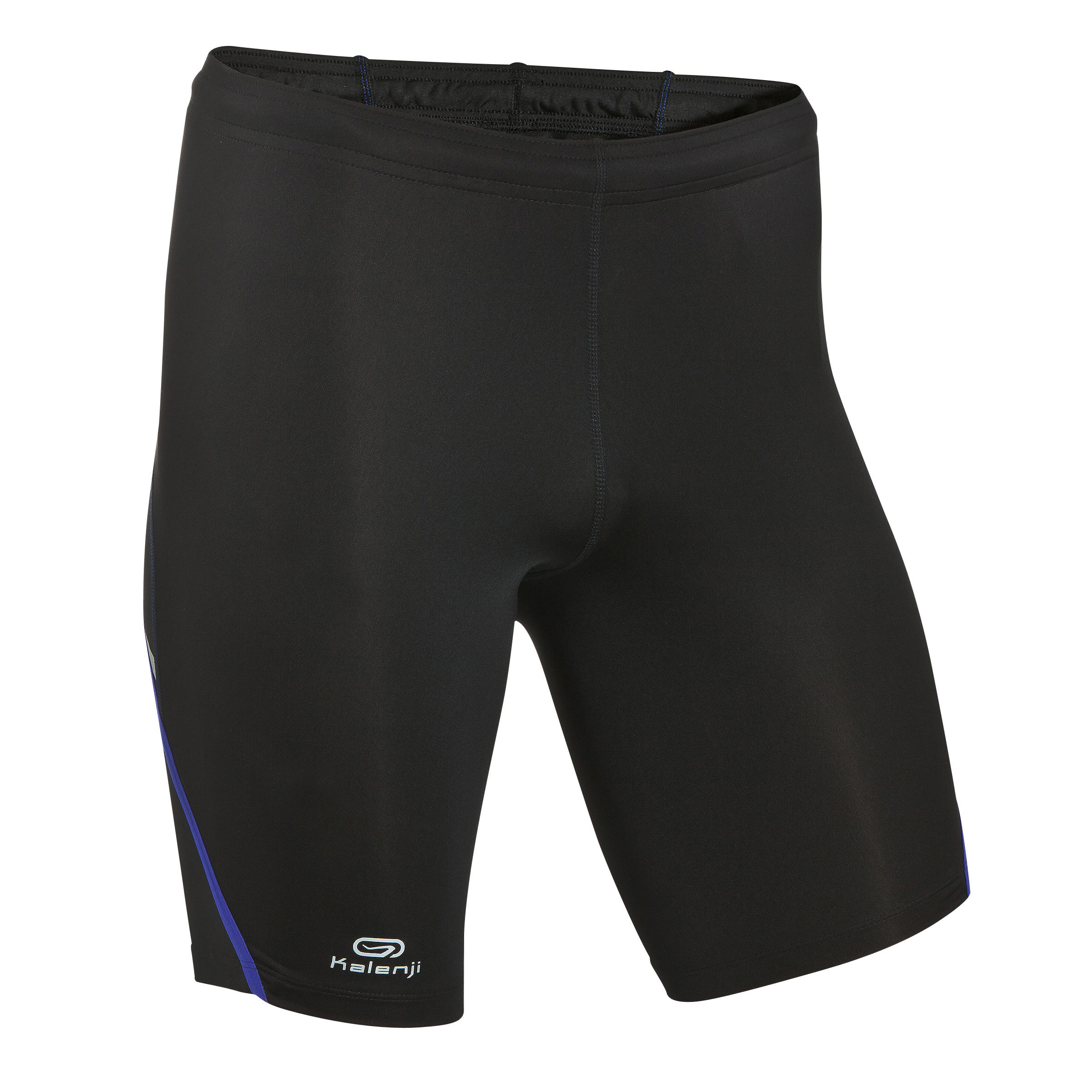 Kiprun Men s Tight Running Shorts black blue