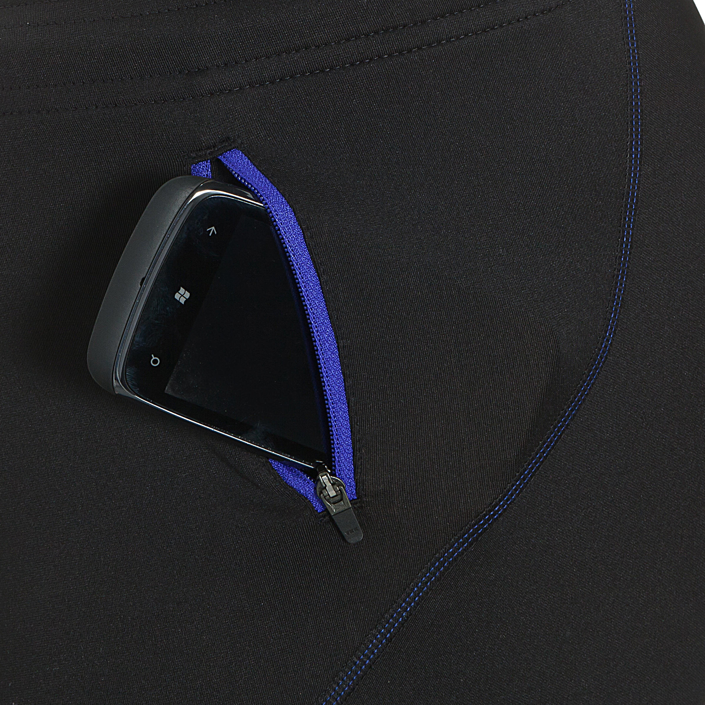 Kiprun Men's Tight Running Shorts - black blue 9/14