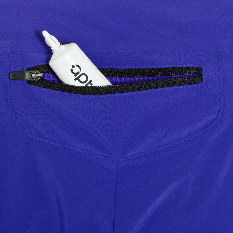 Short Split Running homme Kiprace bleu noir