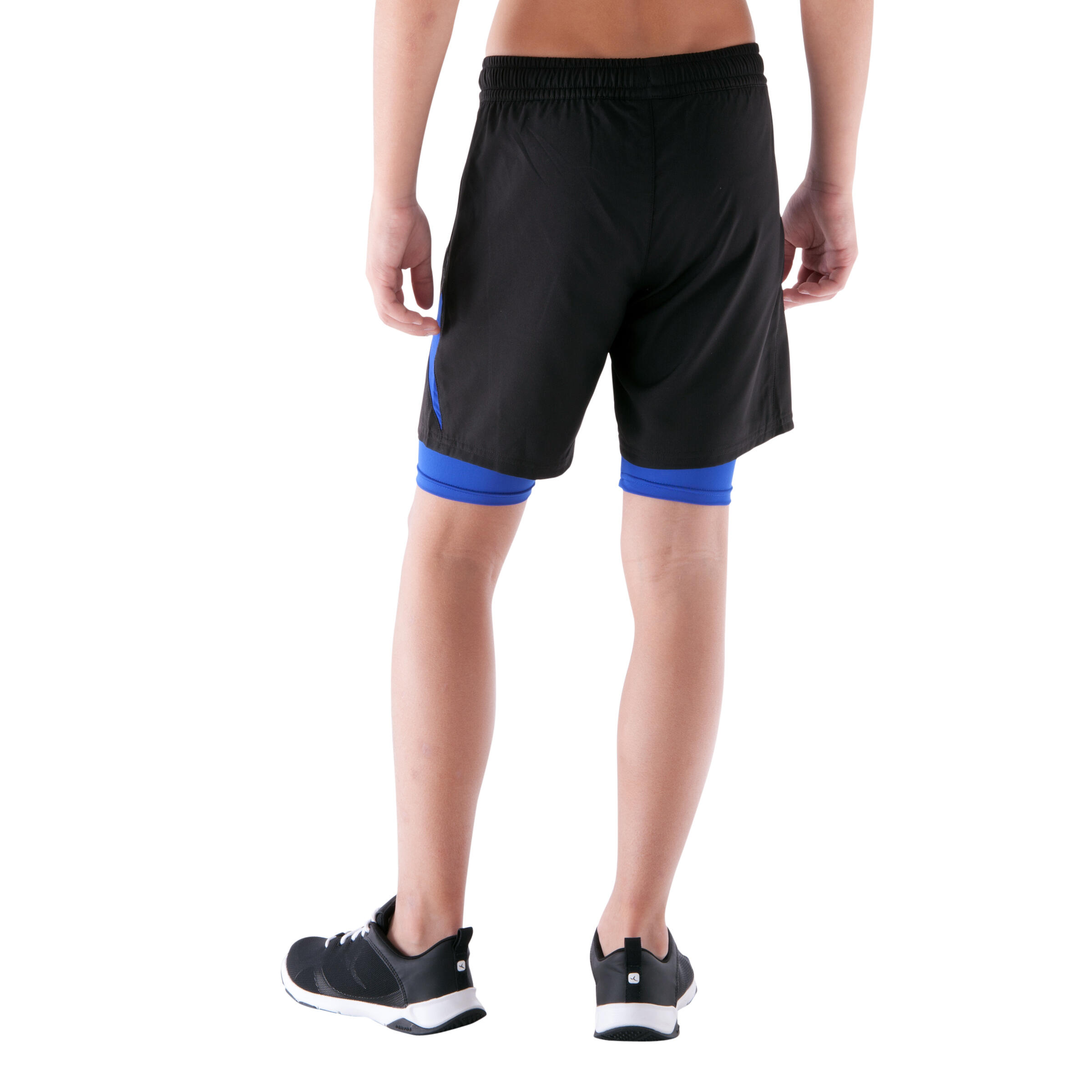 Boys' breathable gym shorts - black 4/11