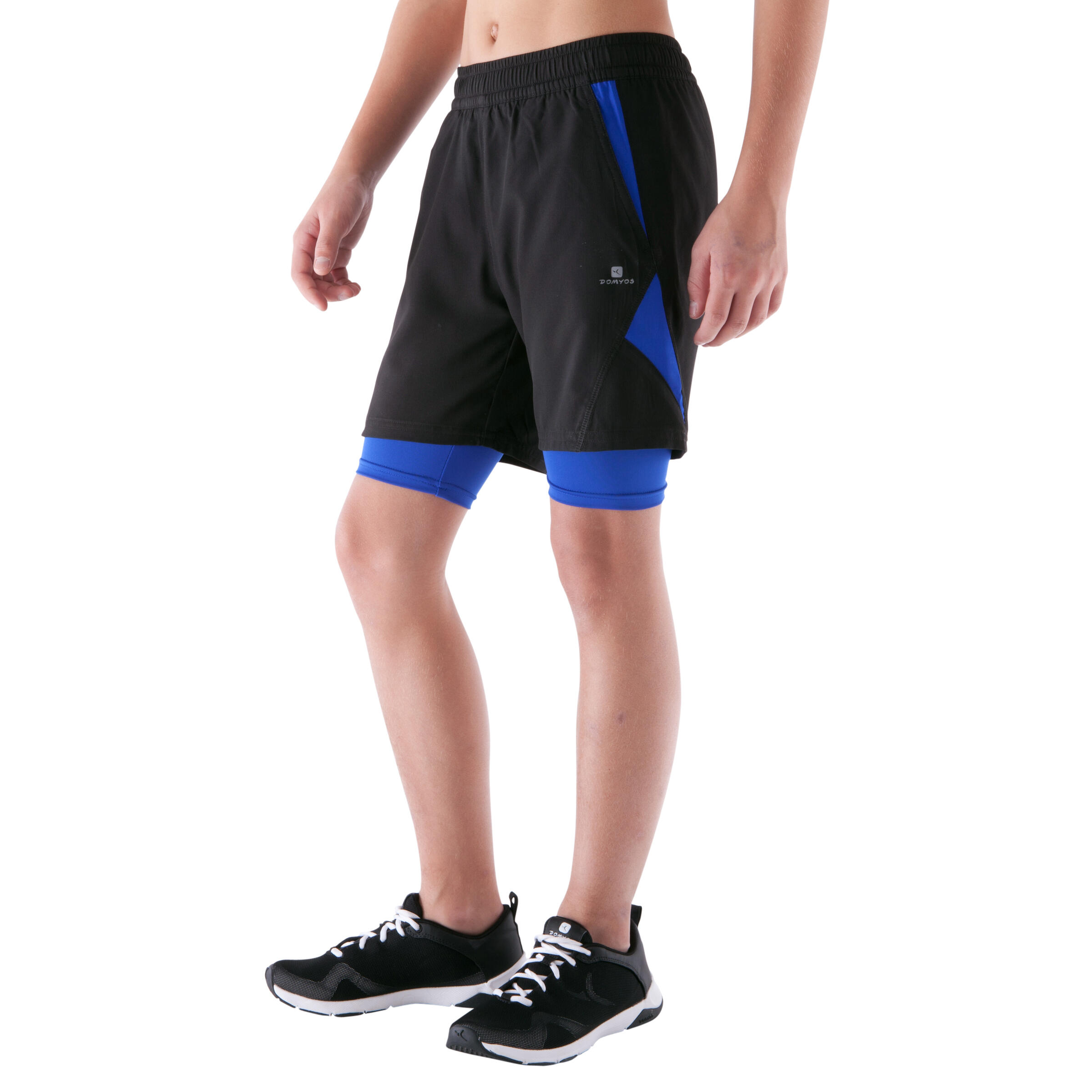 Boys' breathable gym shorts - black 5/11