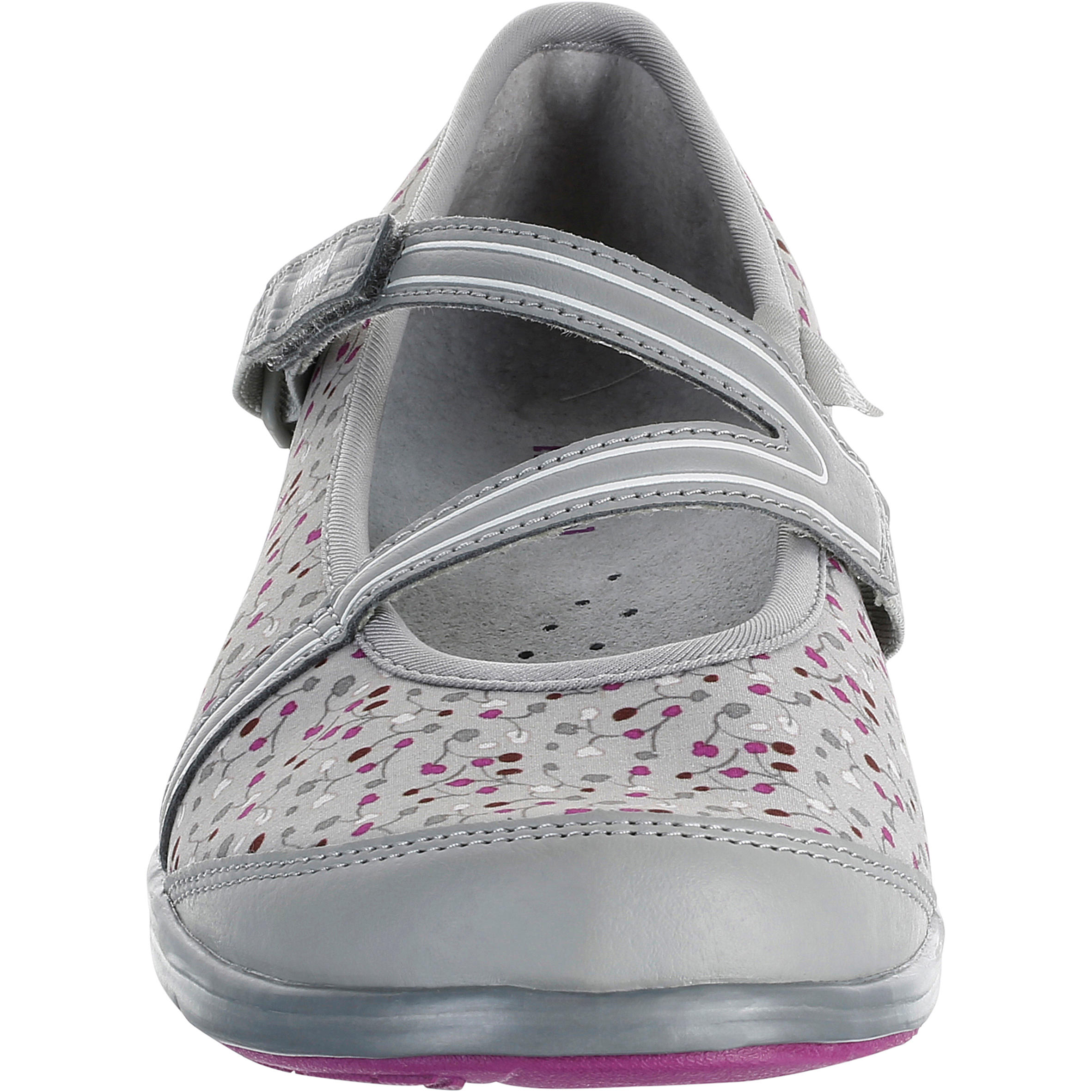Baoma women's active walking Ballerina pumps - grey/purple  5/17
