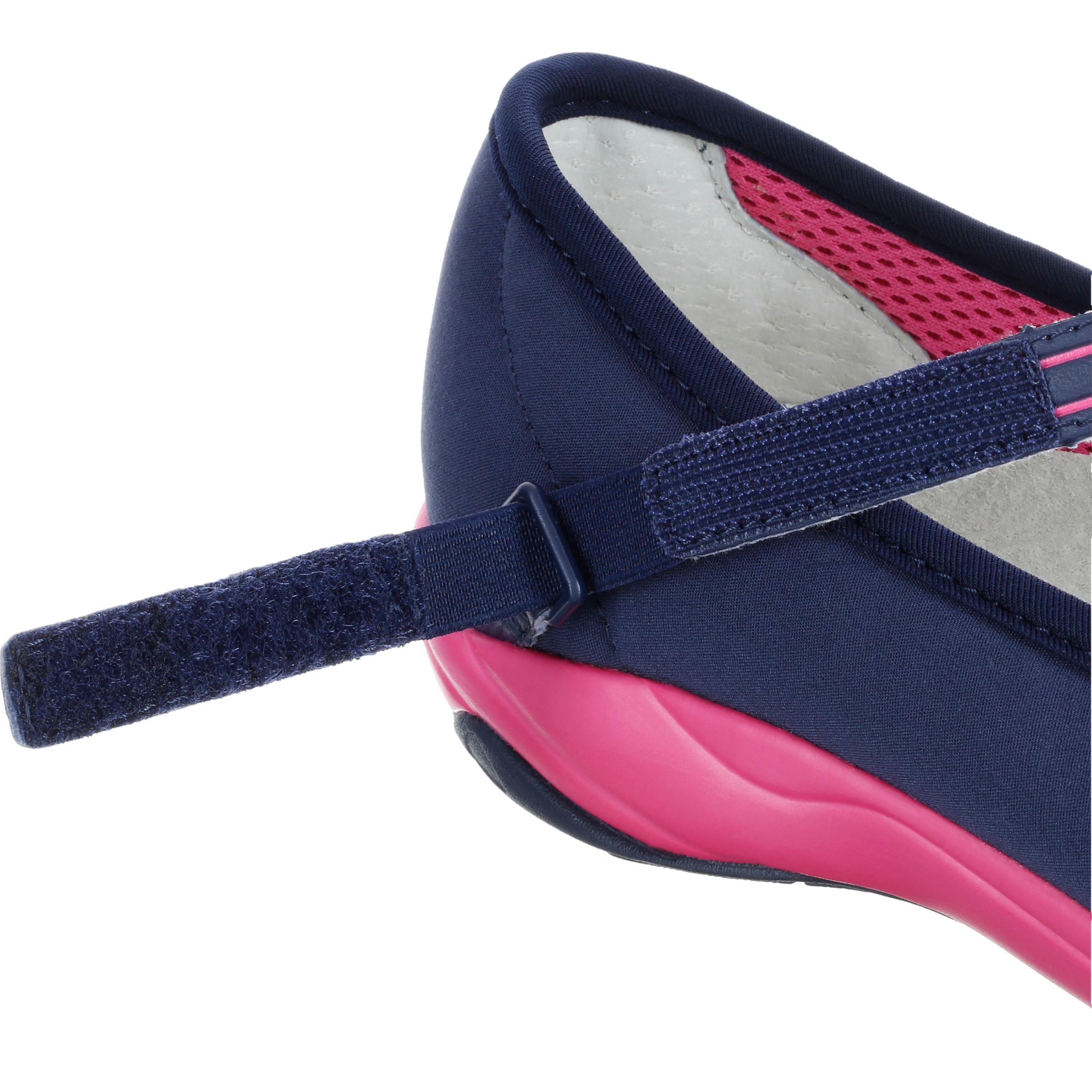 Baoma women's everyday walking ballerina pumps - navy blue/pink 9/19