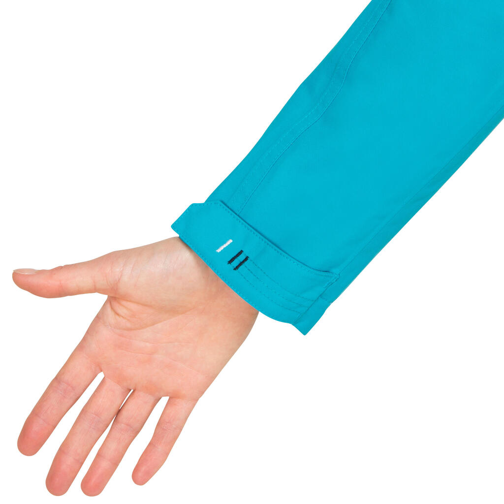 Wasserdichte, atmungsaktive Segeljacke Kostalde Damen, türkis