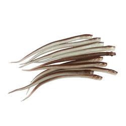 LEURRES SOUPLES PÊCHE EN MER SAND EEL 15CM NATUREL X10