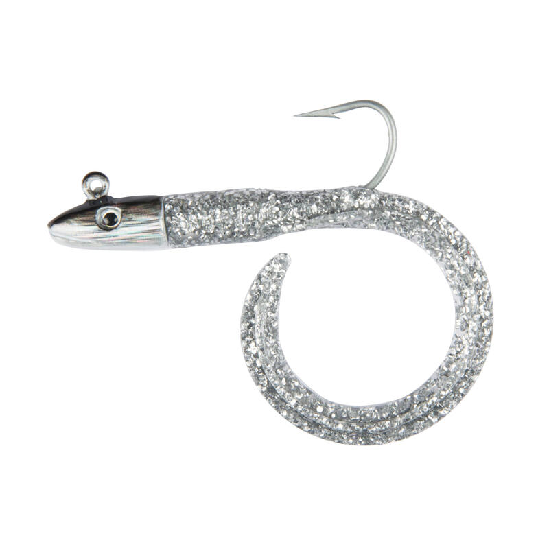 Señuelo Civelix 12 cm 8 g plateado x2 pesca en el mar