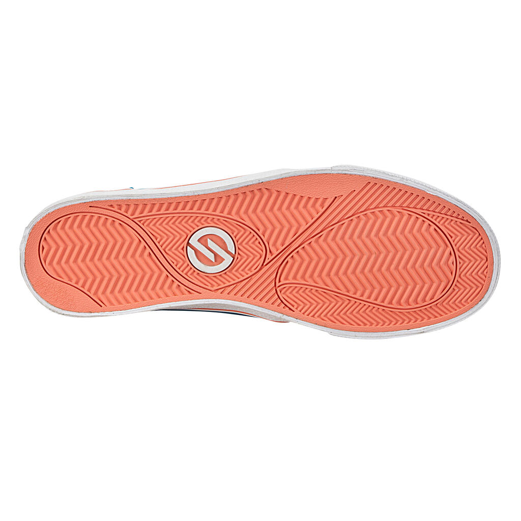 Skateschuhe Vulca 100 Canvas Low Skateboard Longboard Erwachsene Denim