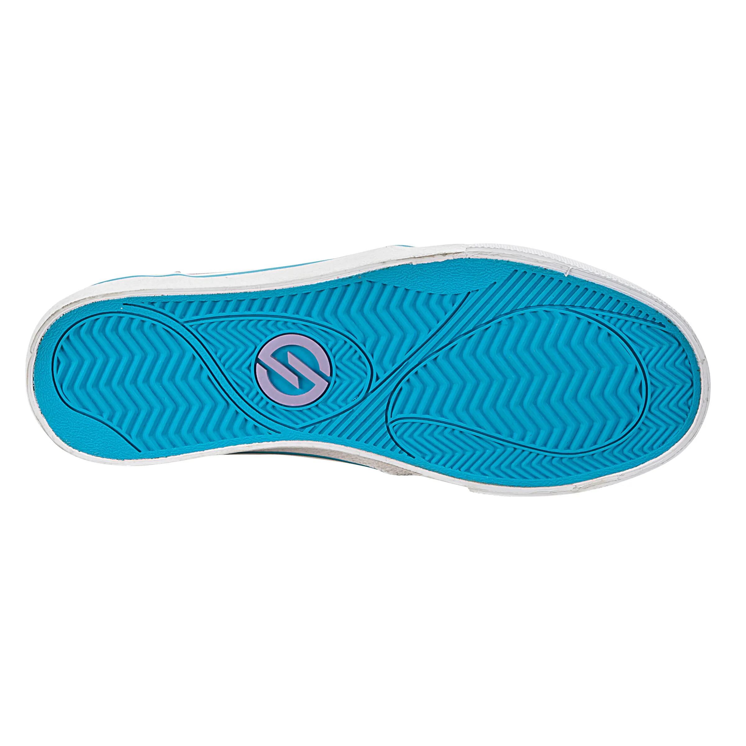 Vulca Canvas L Adult Skateboarding Longboarding Low Shoes - Purple Blue 4/8