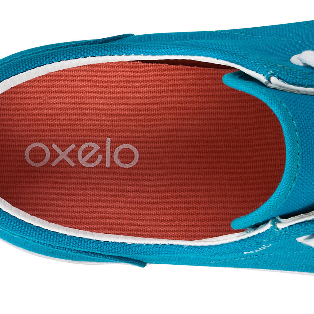 Skateschuhe Vulca 100 Canvas Low Skateboard Longboard Erwachsene Denim