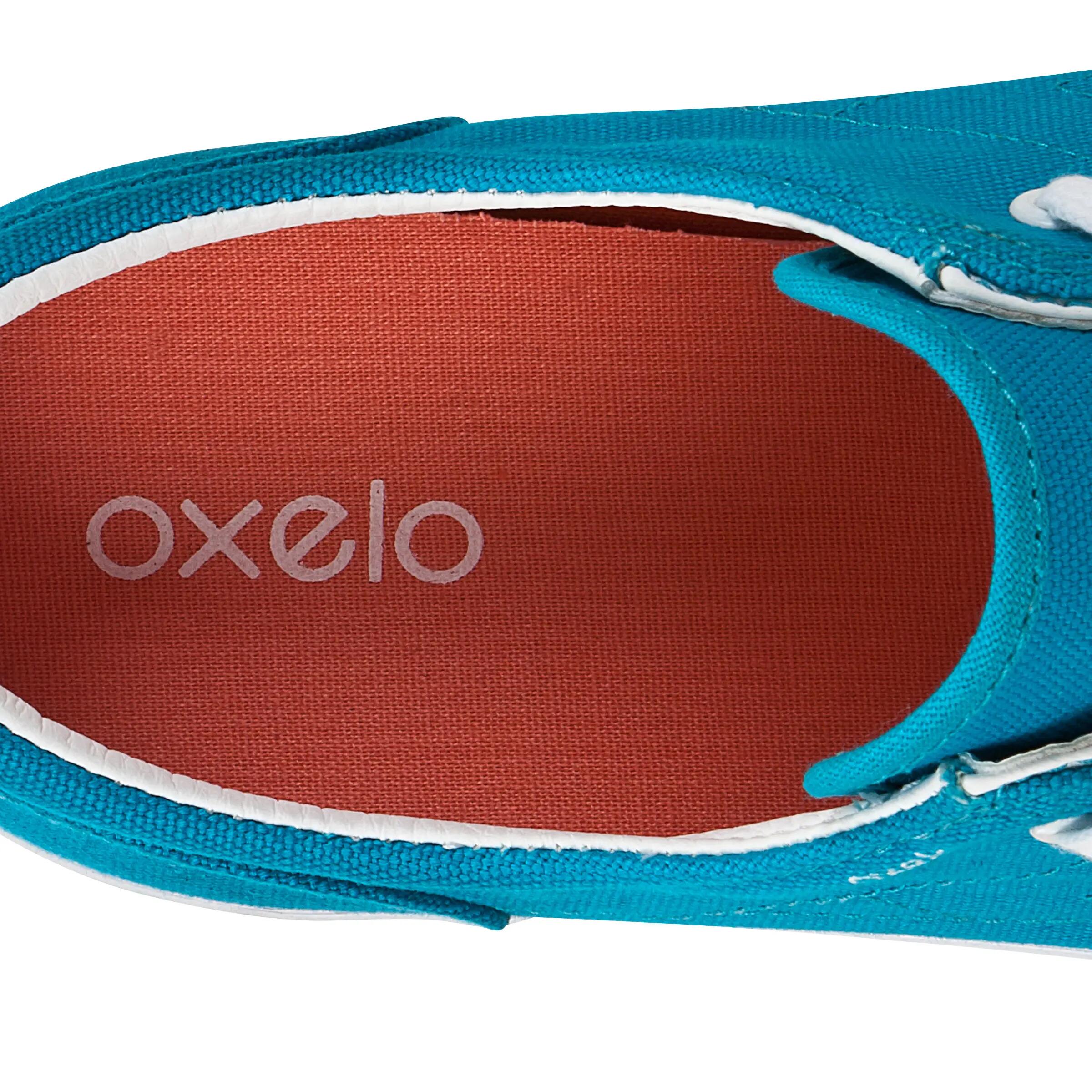 Vulca Canvas Adult Low Rise Skateboarding Longboarding Shoes - Blue/Coral 8/11