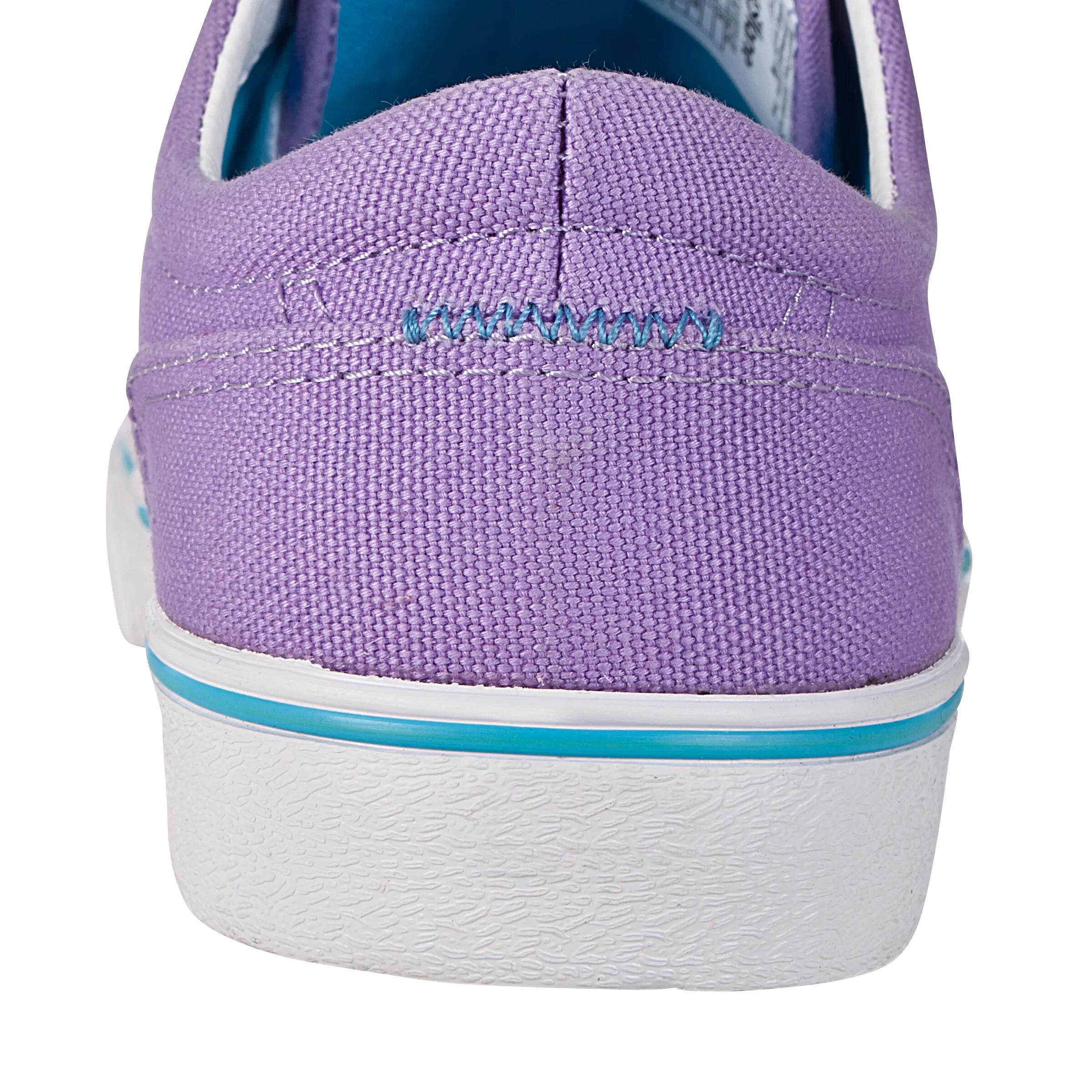 Vulca Canvas L Adult Skateboarding Longboarding Low Shoes - Purple Blue 7/8