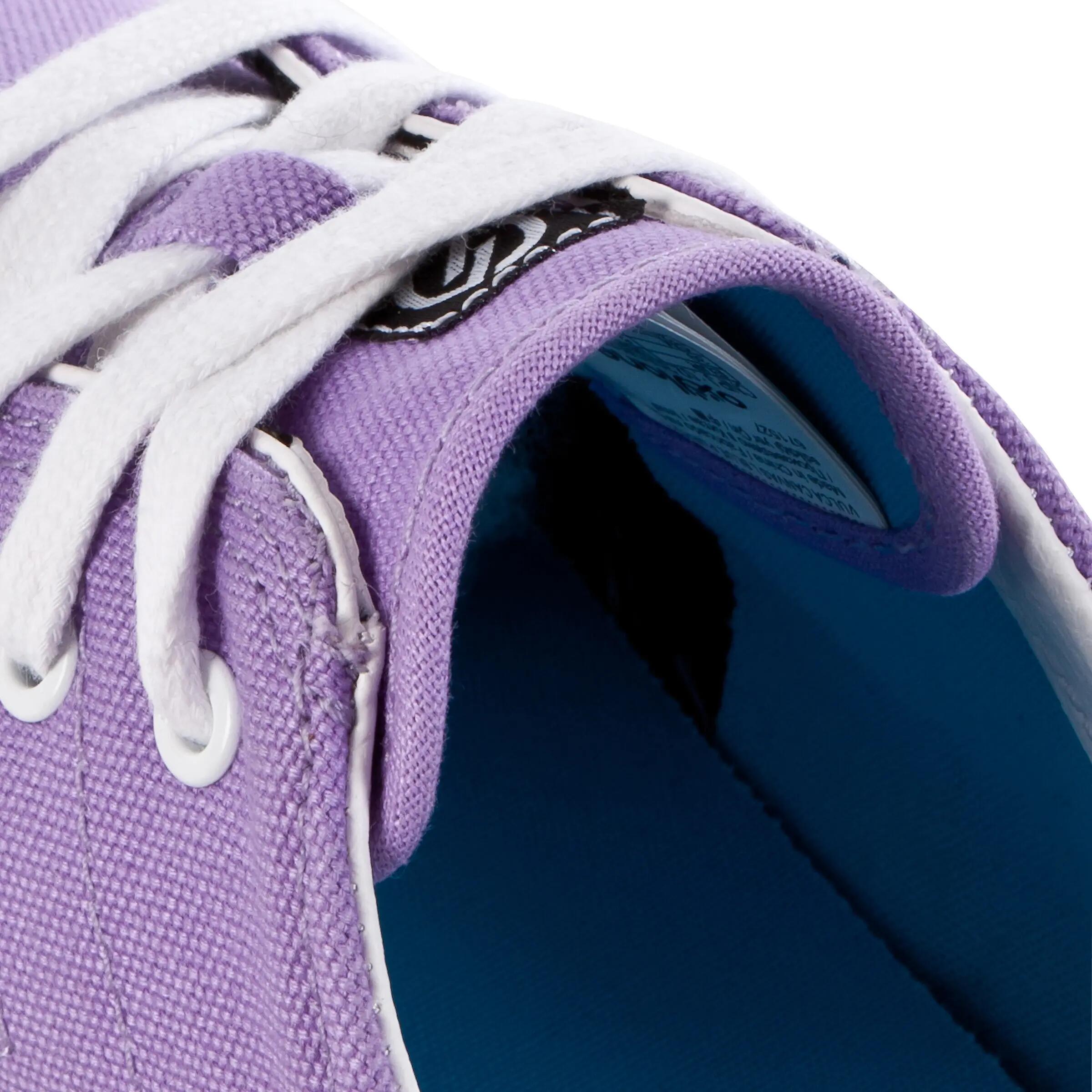 Vulca Canvas L Adult Skateboarding Longboarding Low Shoes - Purple Blue 8/8