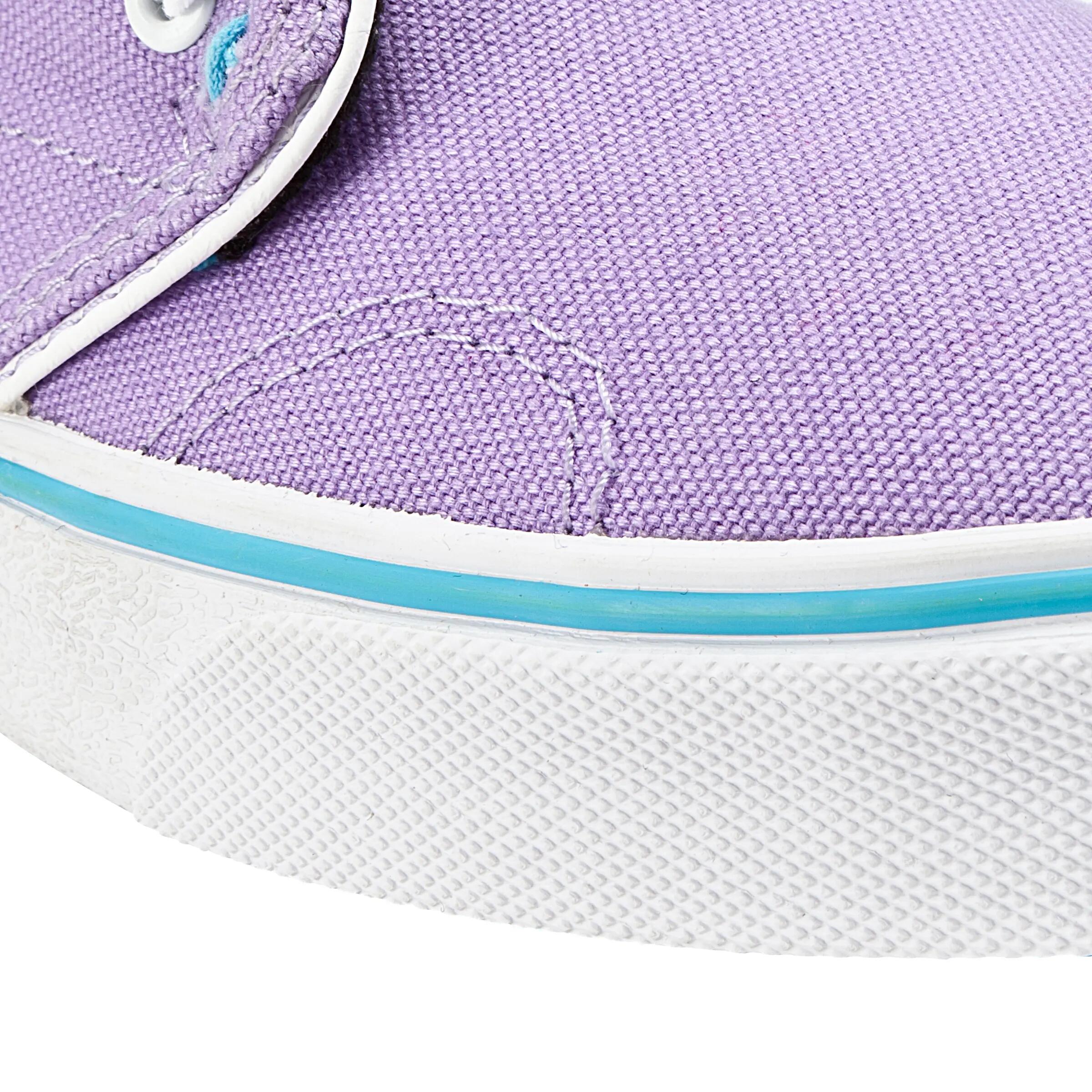 Vulca Canvas L Adult Skateboarding Longboarding Low Shoes - Purple Blue 6/8