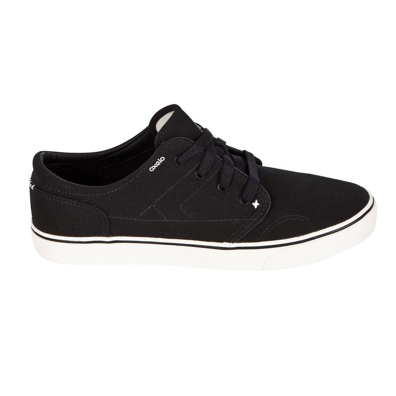 Zapatillas skate - longboard caña baja VULCA 100 CANVAS negro