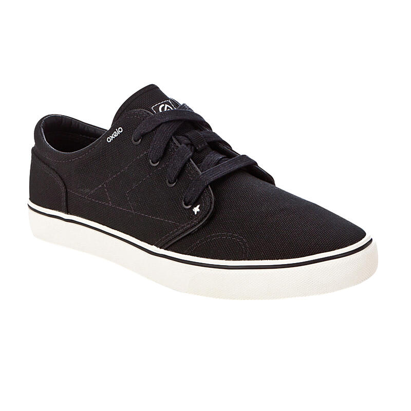 Zapatillas skate - longboard caña baja VULCA 100 CANVAS negro