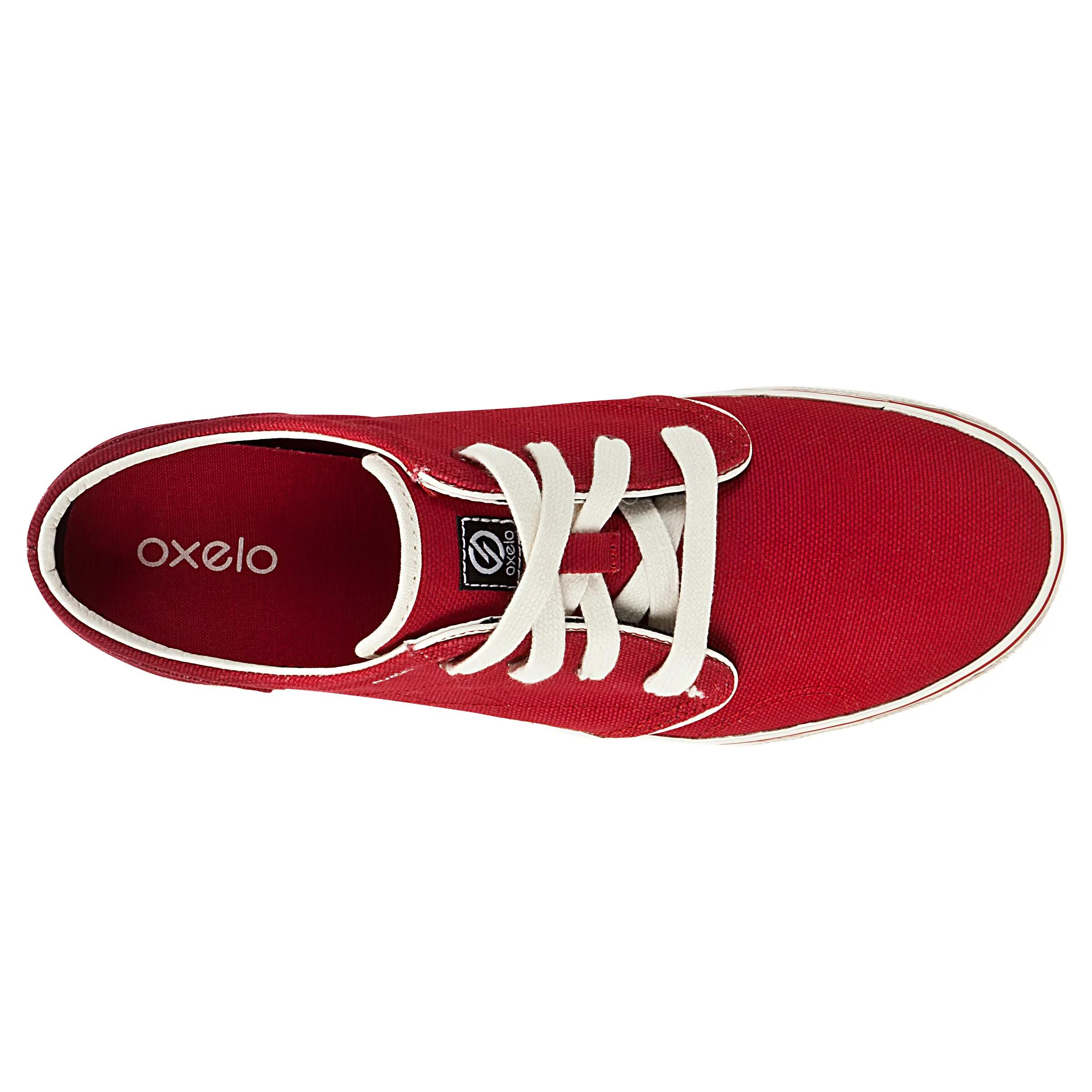 Vulca Canvas L Adult Skateboard Longboard Low-Rise Shoes - Red 3/10