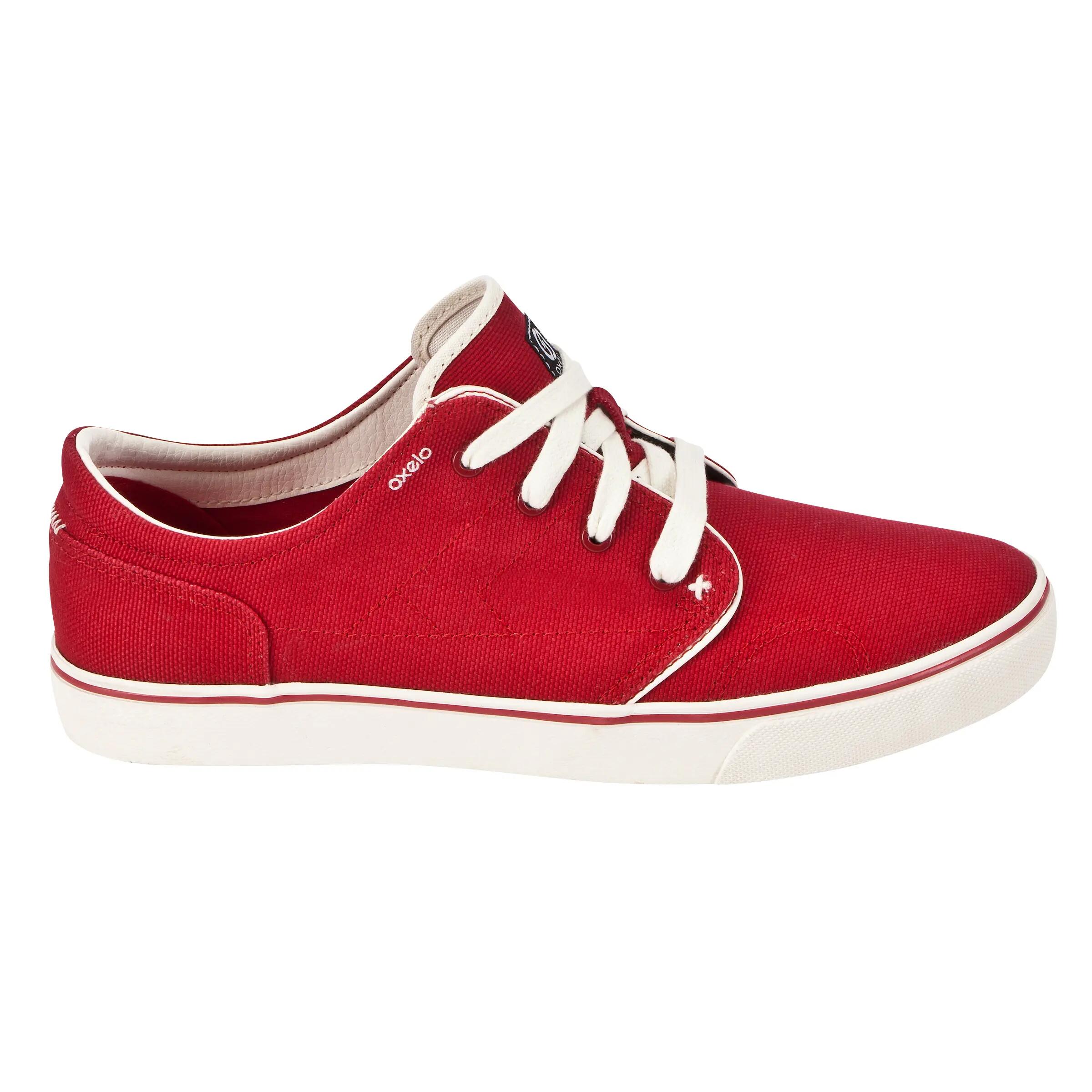 Vulca Canvas L Adult Skateboard Longboard Low-Rise Shoes - Red 2/10