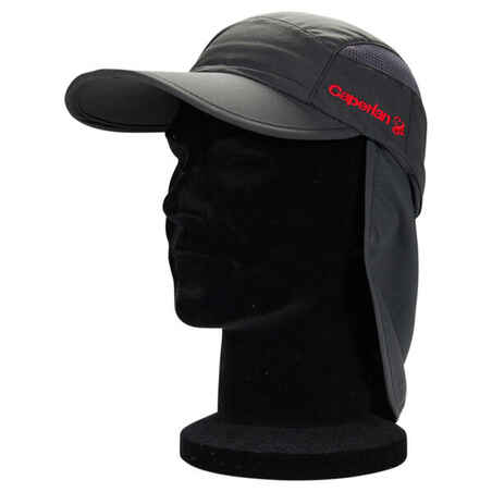 Folding fishing cap 500 grey