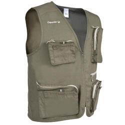 Gilet pêche 100 Kaki