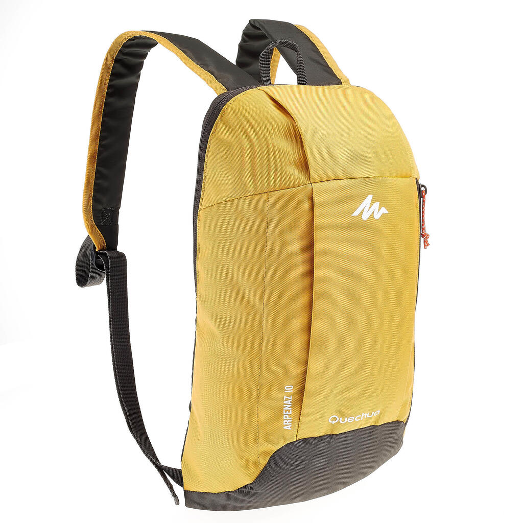 Arpenaz 10l day hiking backpack - yellow/grey
