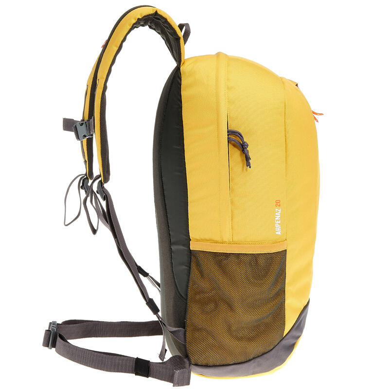 NH100 20L HIKING BACKPACK YELLOW/GREY Decathlon