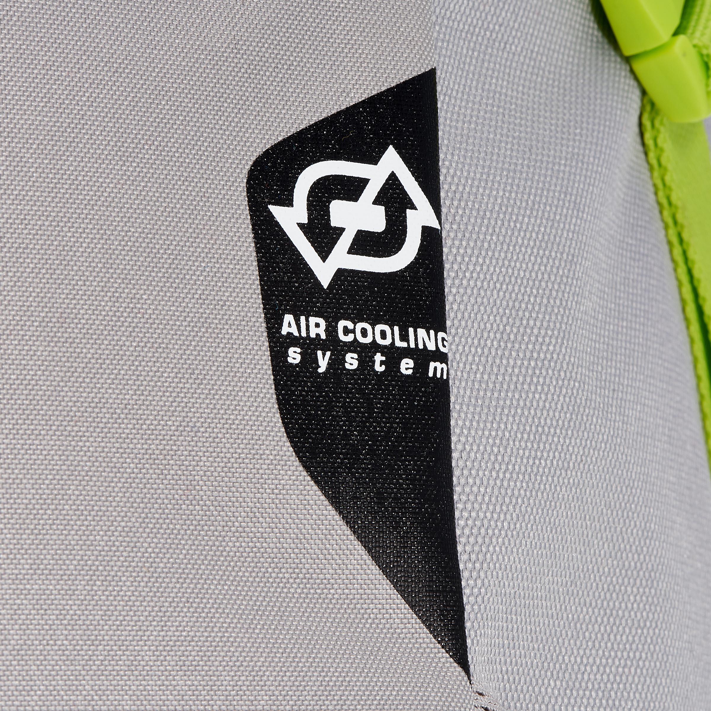 FORCLAZ 40 AIR backpack BLUE: AIR COOLING Label - regulates back perspiration 8/19
