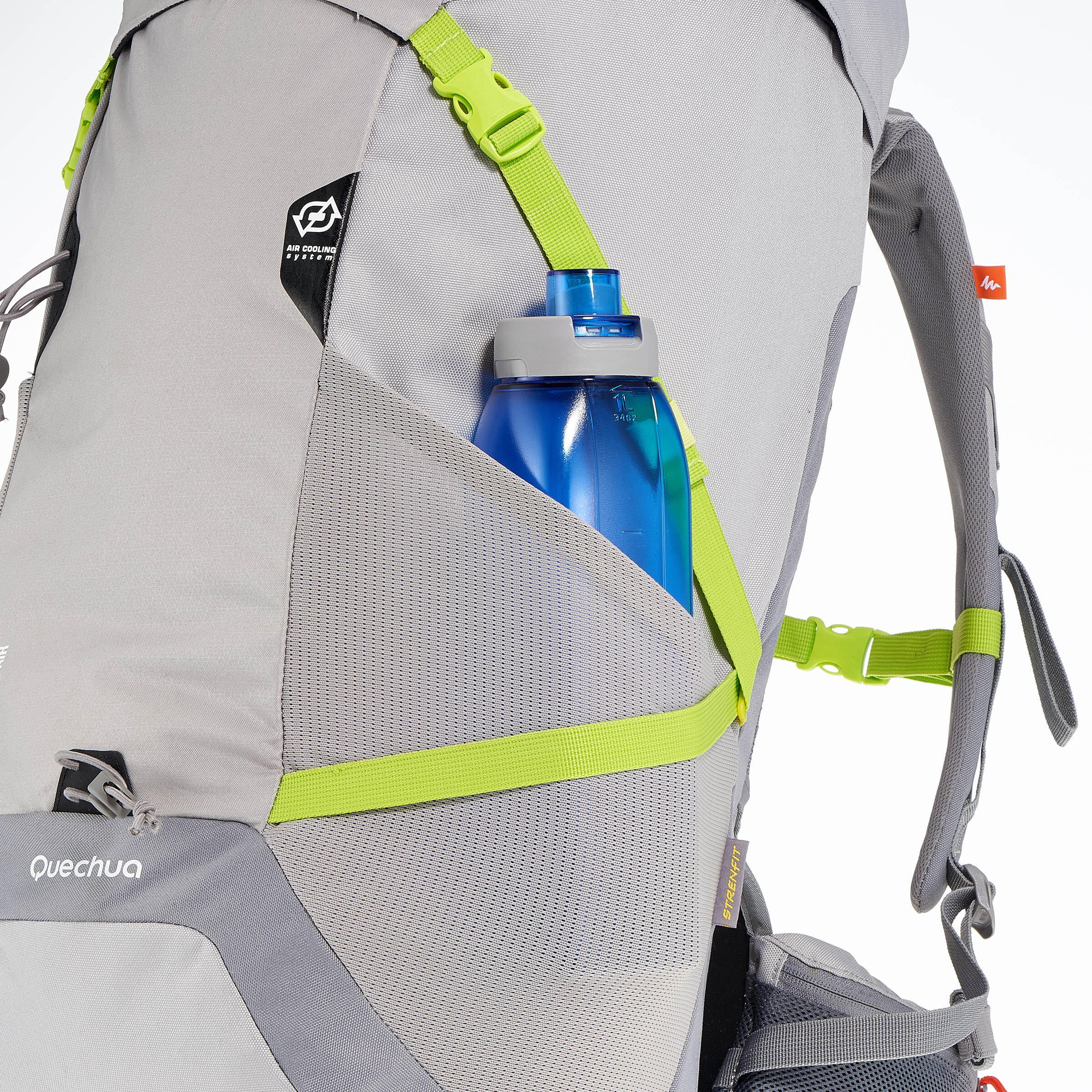 FORCLAZ 40 AIR backpack BLUE: AIR COOLING Label - regulates back perspiration 17/19