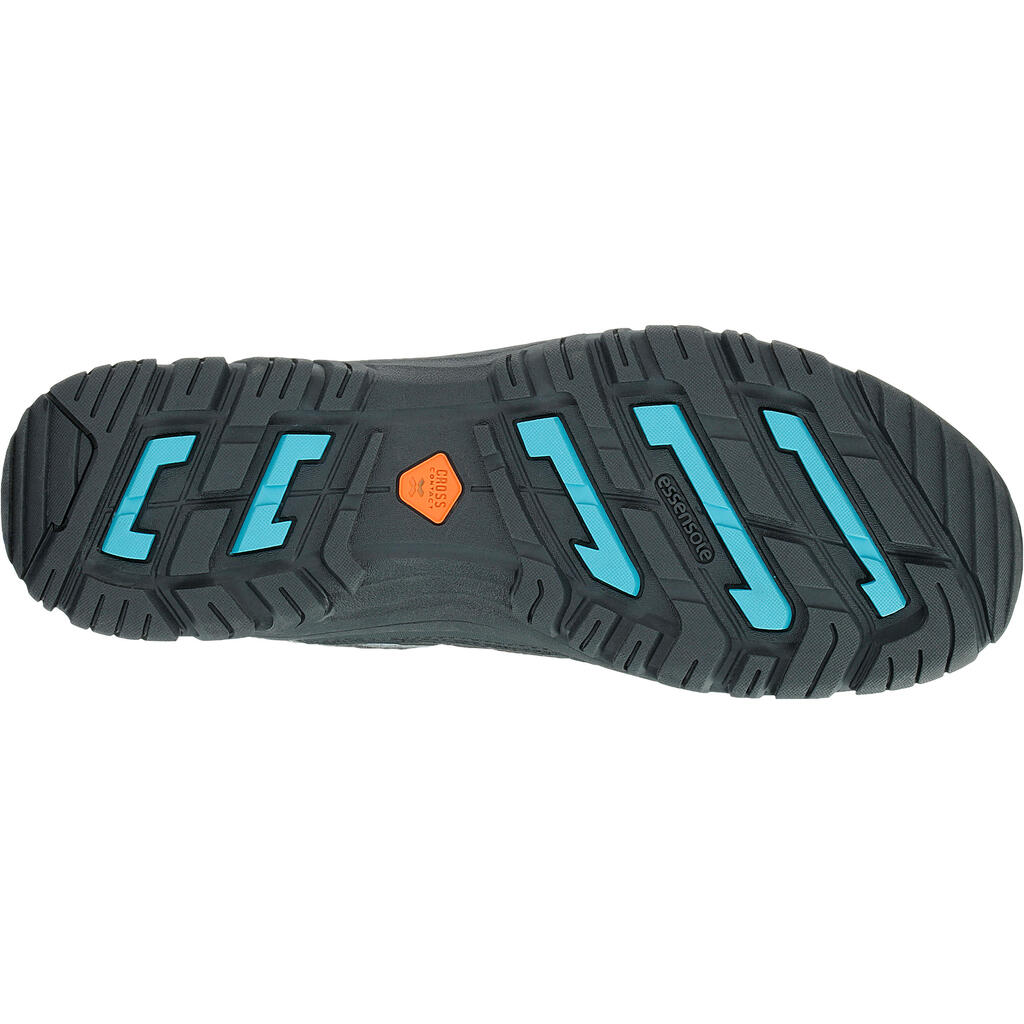 Wanderschuhe Arpenaz 100 Novadry wasserdicht Damen blau