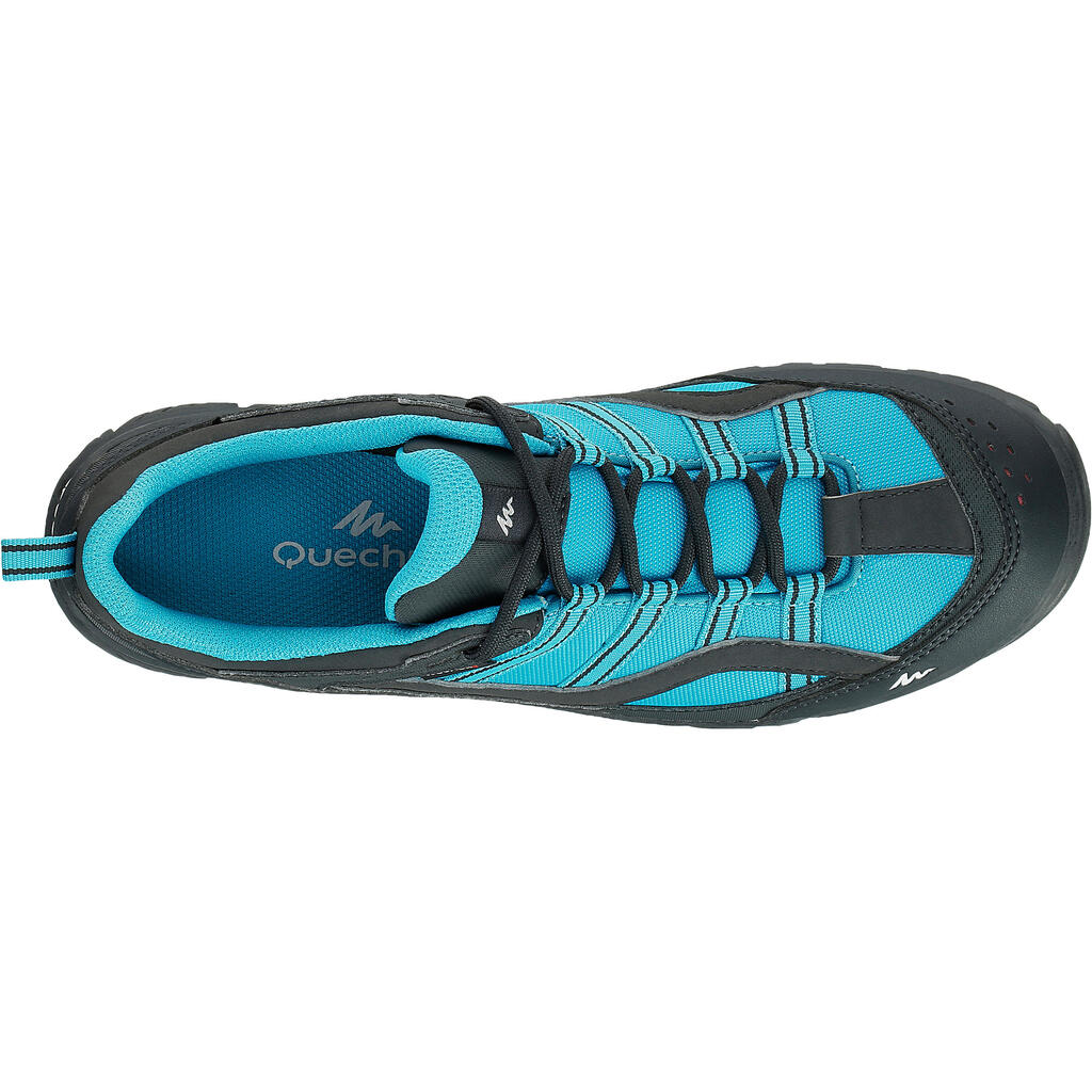 Wanderschuhe Arpenaz 100 Novadry wasserdicht Damen blau