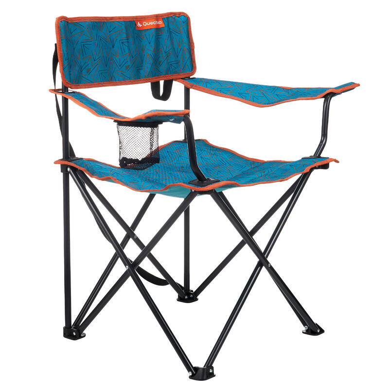 Scaun pliabil camping Basic Albastru