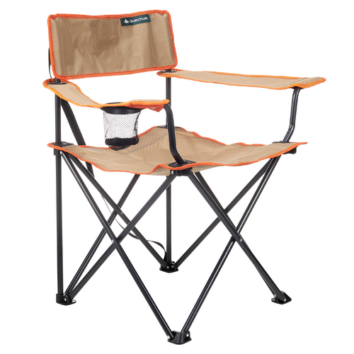 Mobilier camping fauteuil pliant marron