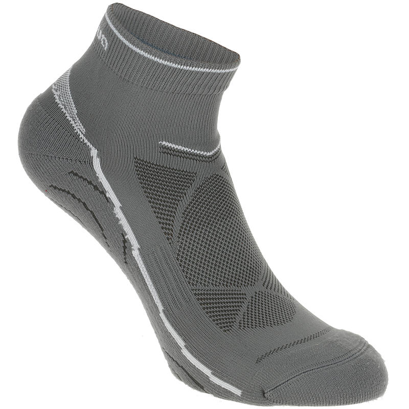 Forclaz 100 adult low cut hiking socks 2 pairs grey. Decathlon