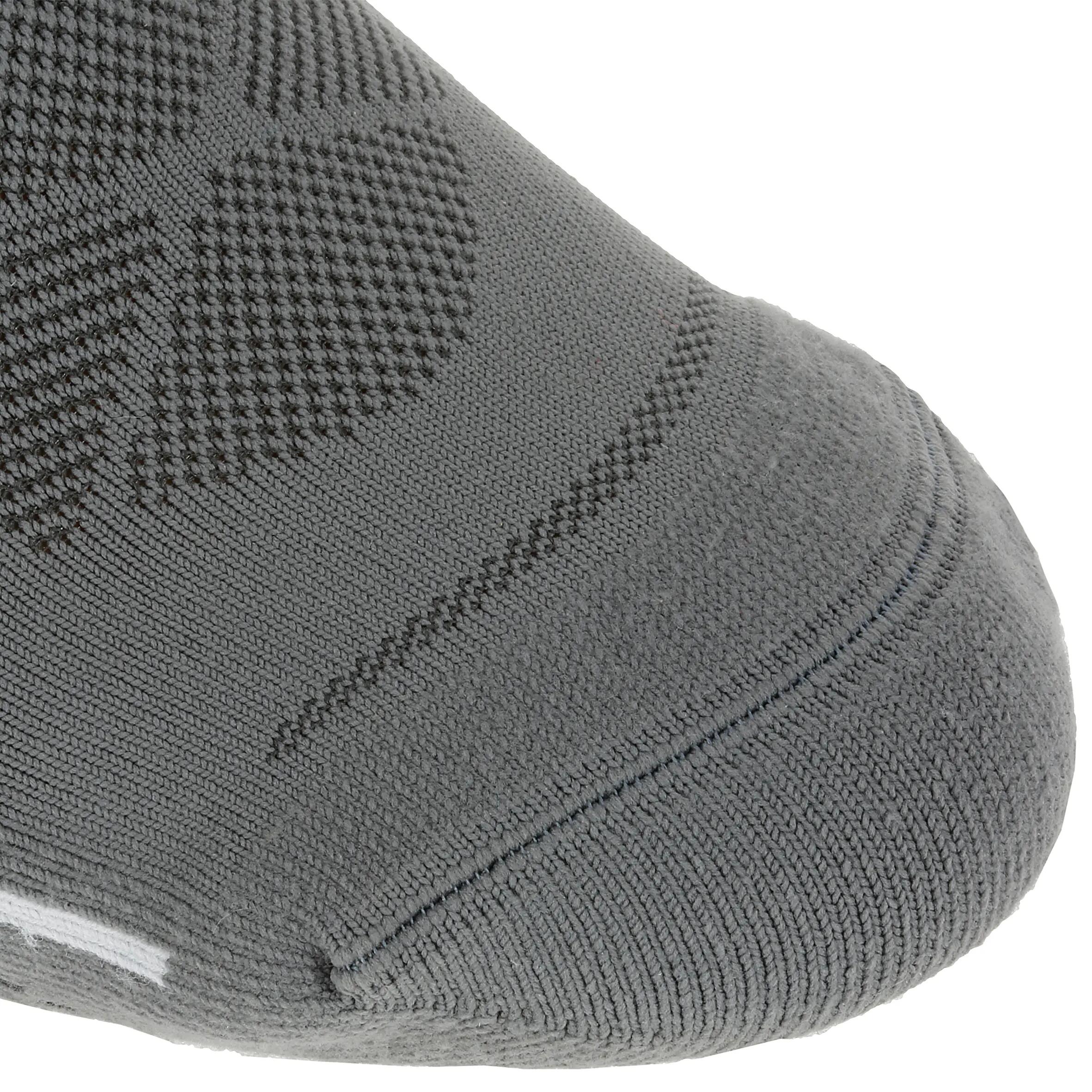 Forclaz 100 adult low cut hiking socks 2 pairs - grey. 5/8