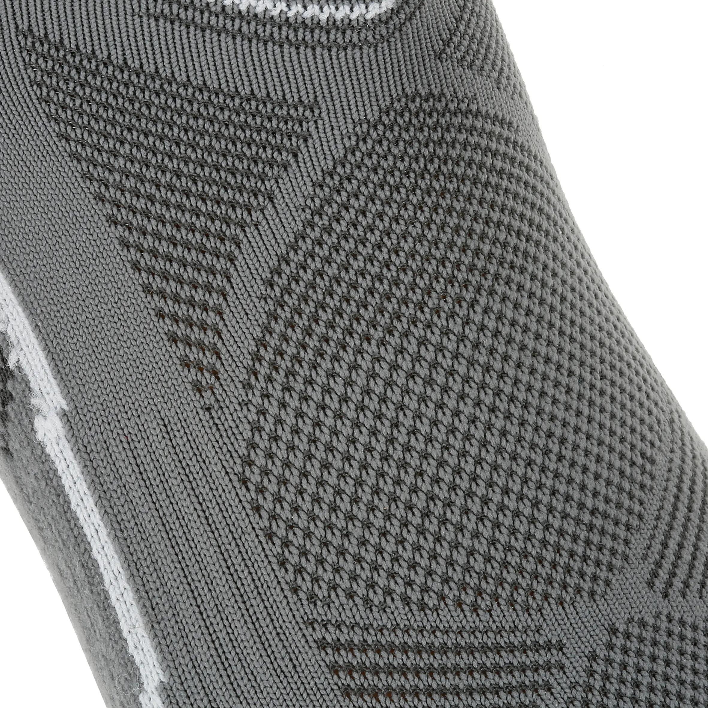 Forclaz 100 adult low cut hiking socks 2 pairs - grey. 4/8