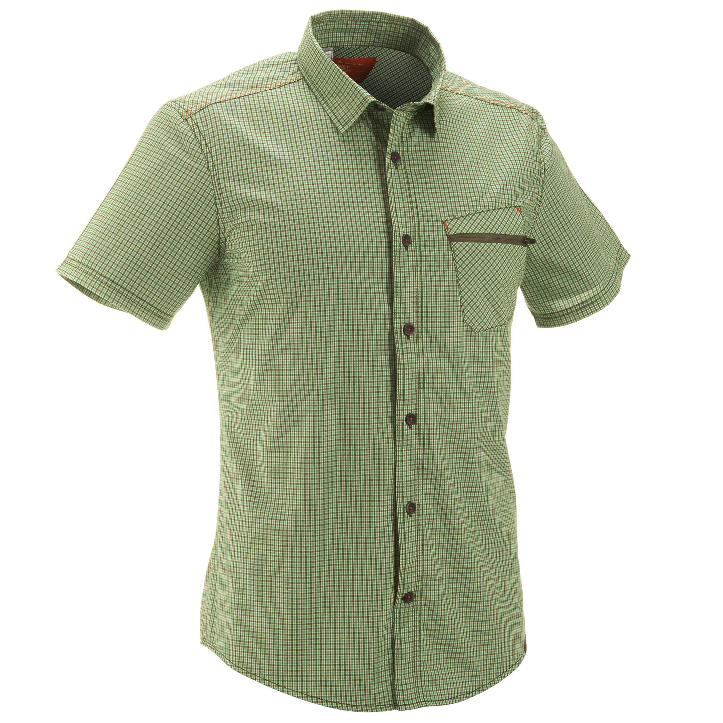 QUECHUA Arpenaz 100 Short-Sleeved Hiking T-Shirt - Green