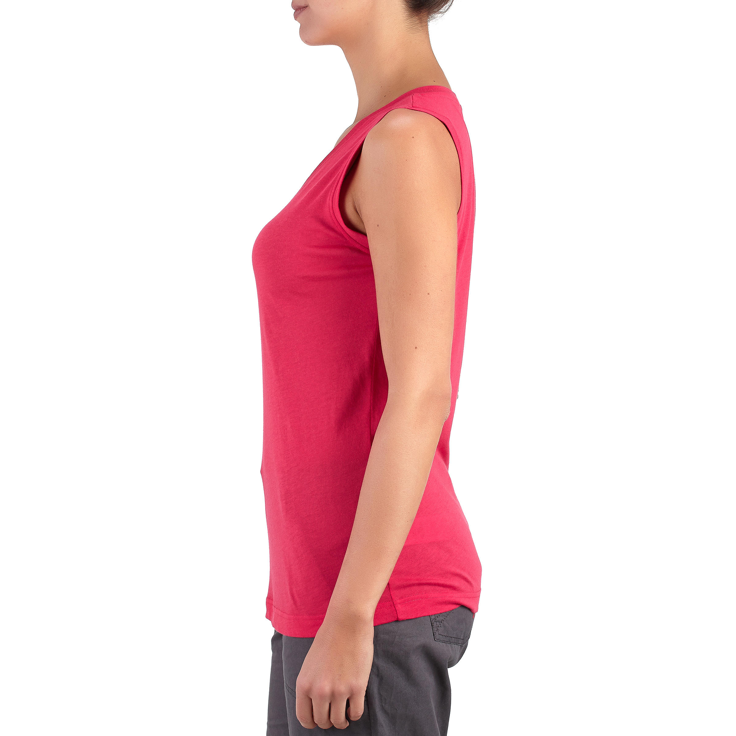 Arpenaz 100 lady's hiking tank top - pink 3/10