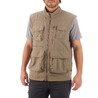 Men Multi-Pocket Travelling  Gilet 100 Beige