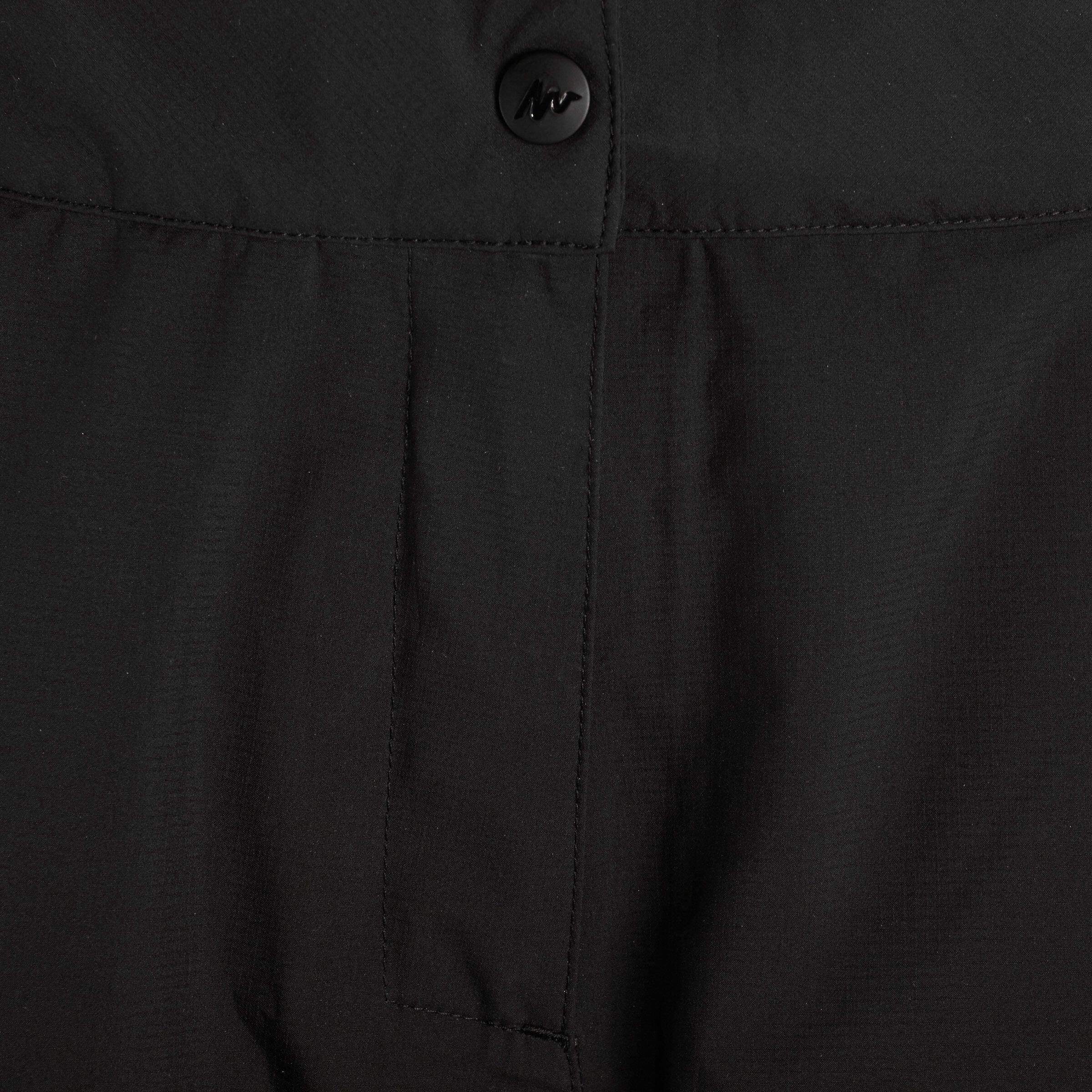 Mountain trail Men's hiking waterproof rain overtrousers - Black. 10/13