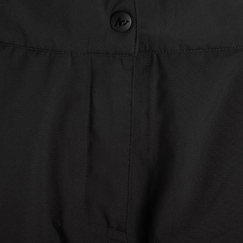 Sobrepantalón para lluvia impermeable de travesía Mountain trail Hombre negro