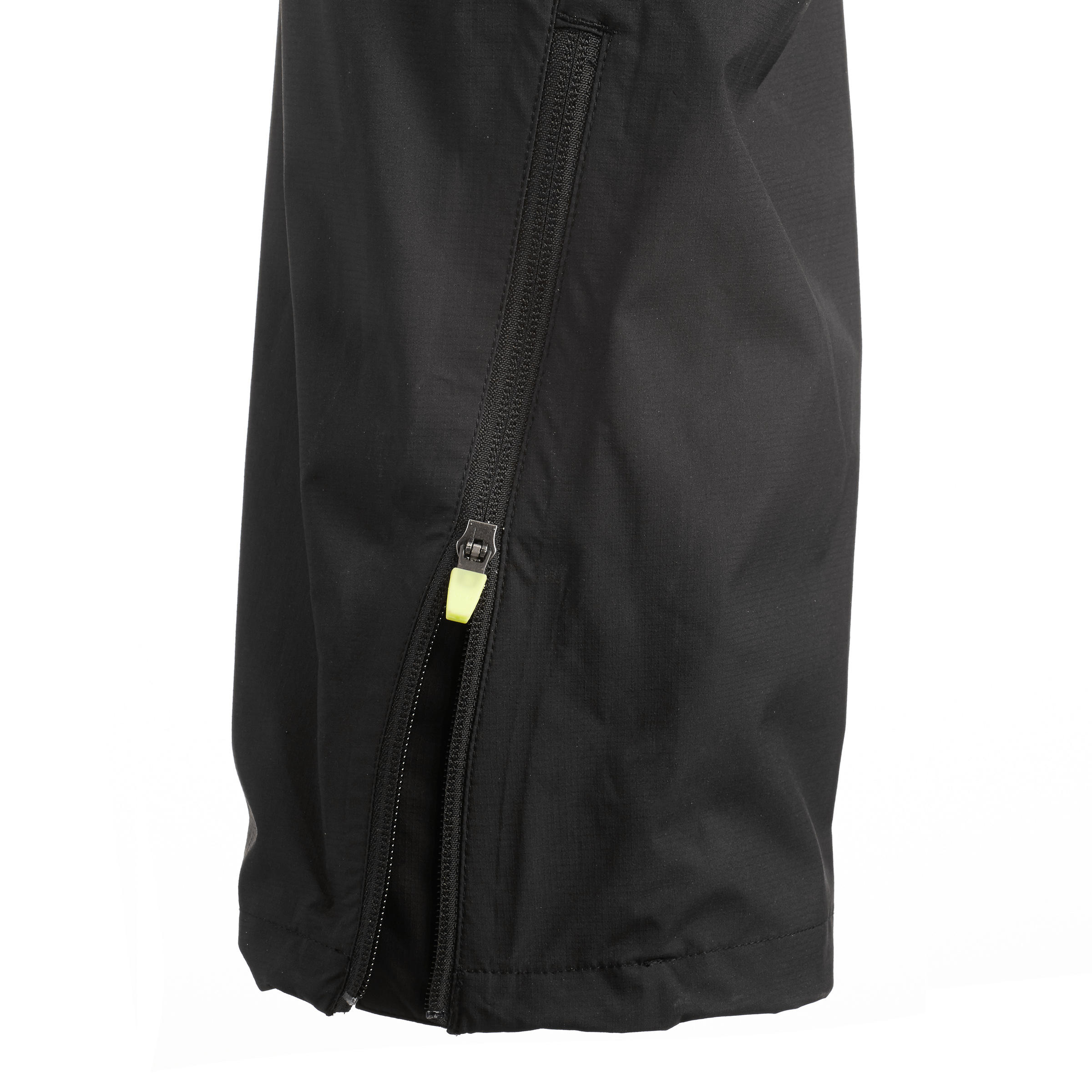 Mountain trail Men's hiking waterproof rain overtrousers - Black. 13/13