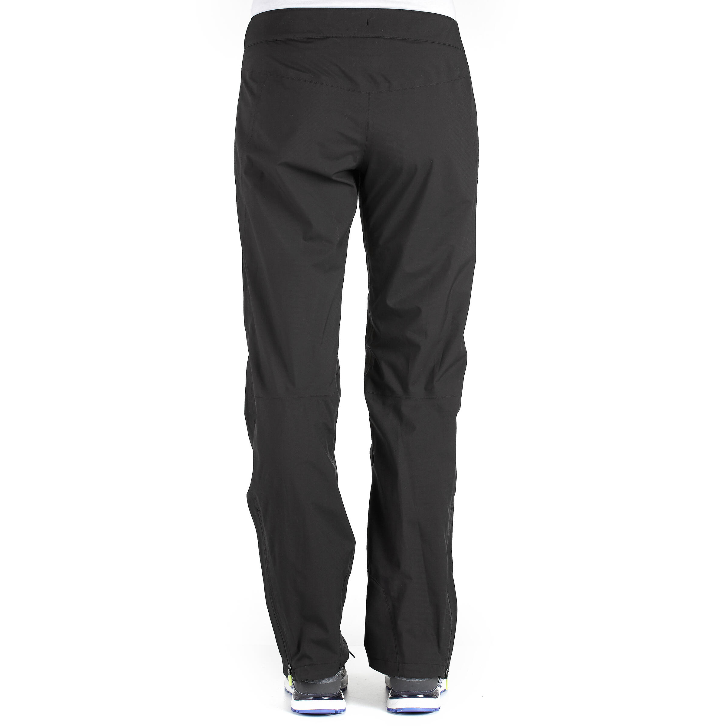 Mountain trail Men's hiking waterproof rain overtrousers - Black. 2/13