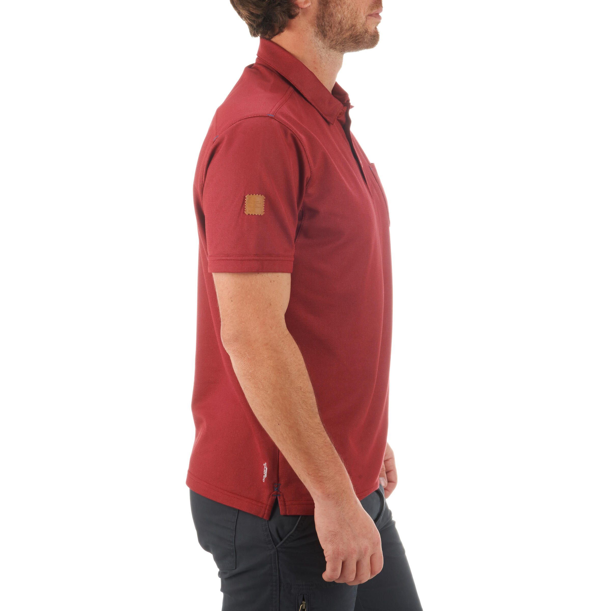 Arpenaz 500 men's Hiking Polo - Red 3/13