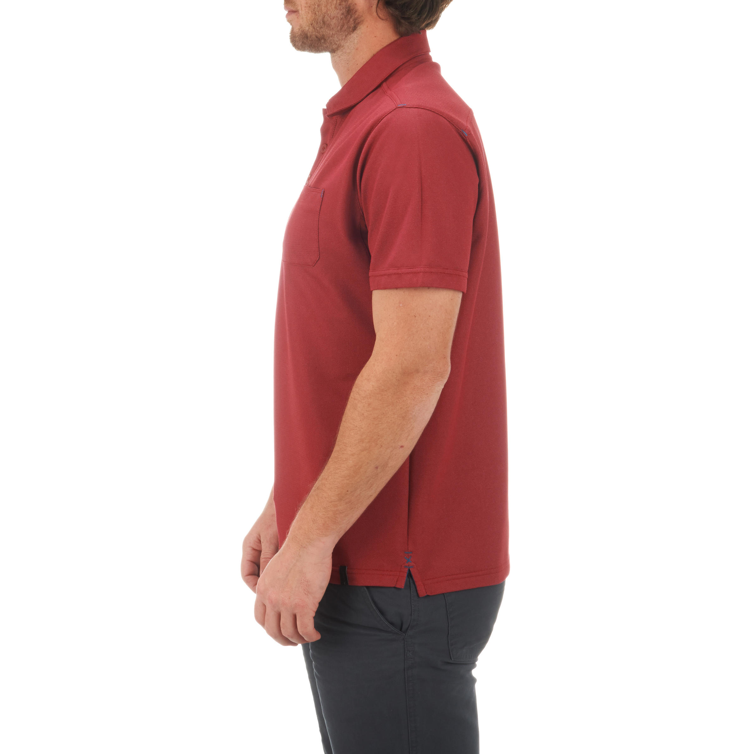 Arpenaz 500 men's Hiking Polo - Red 5/13