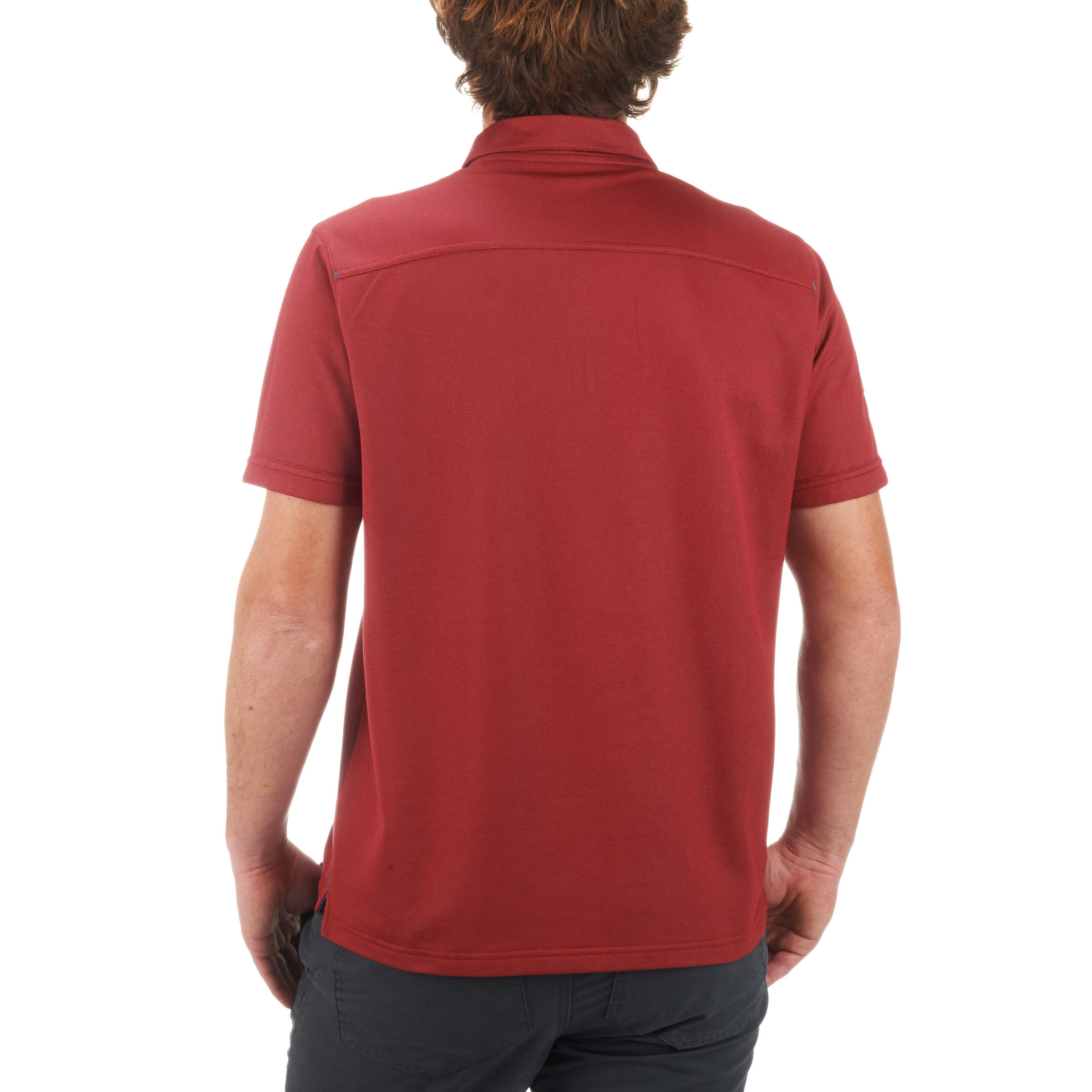 Arpenaz 500 men's Hiking Polo - Red 4/13