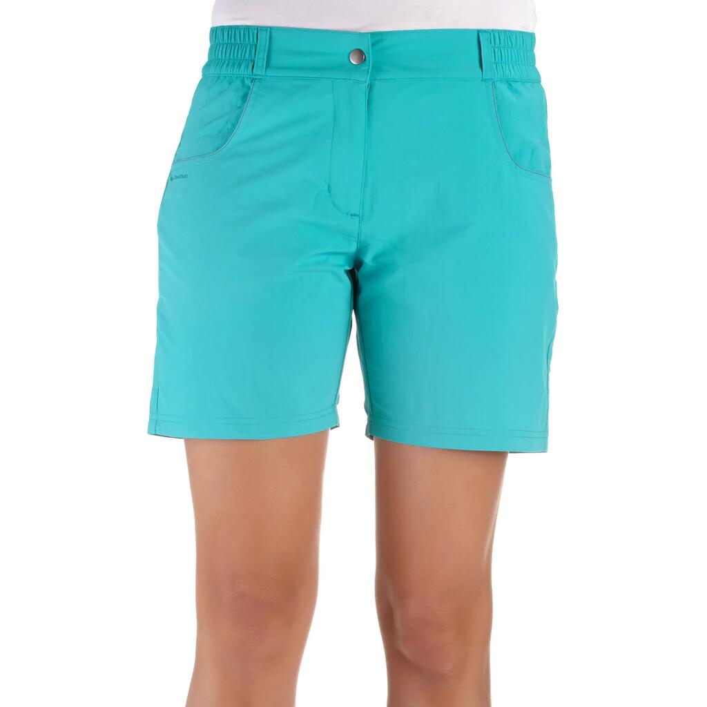 Wanderhose Shorts Forclaz 50 Damen grau