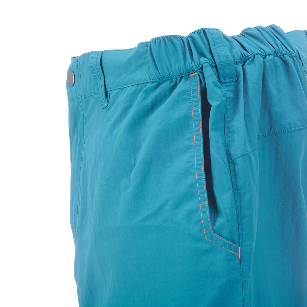 Pánske šortky Forclaz 50 na turistiku modré