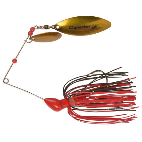 Spinnerbait pêche aux leurres Buckhan 16gr Rouge / Noir