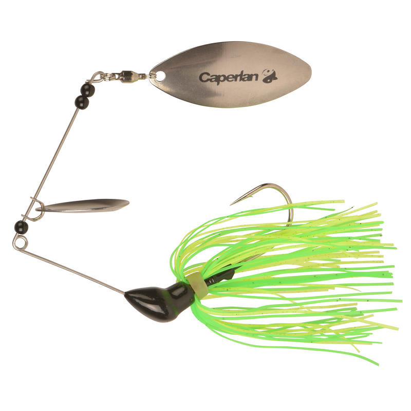 Lure fishing Buckhan 16g spinner bait yellow / green Lure fishing Buckhan 16g spinner bait yellow / green