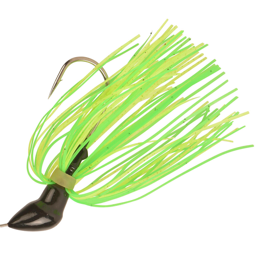 Spinnerbait pêche aux leurres Buckhan 16gr jaune / vert